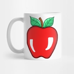 Cute Red Delicious Shiny Apple Mug